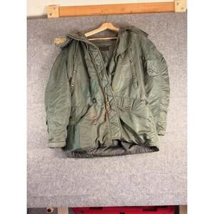 VTG 50s USAF US Air Force Military N-3B Extreme Cold Weather Parka Coat Men’s L